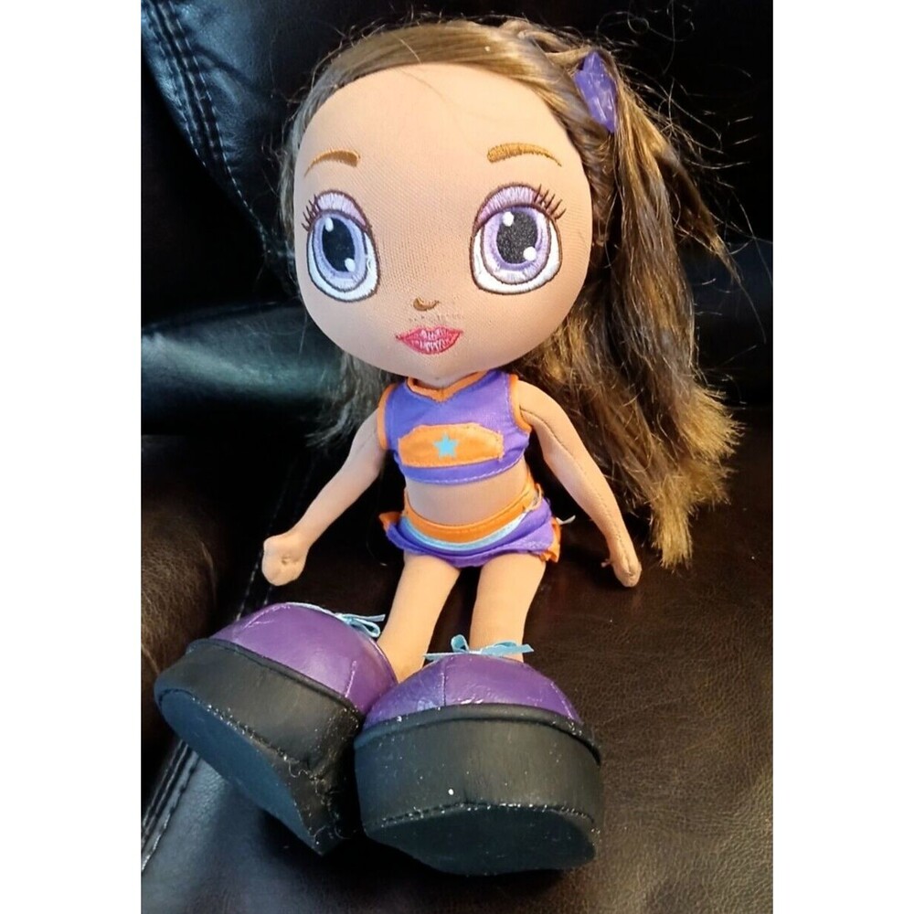 Vintage RARE Diva Starz 12" Purple Nikki Plush Soft & Huggable Doll Big Shoes